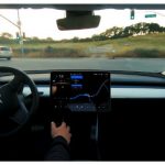 테슬라 FSD 주행 모습